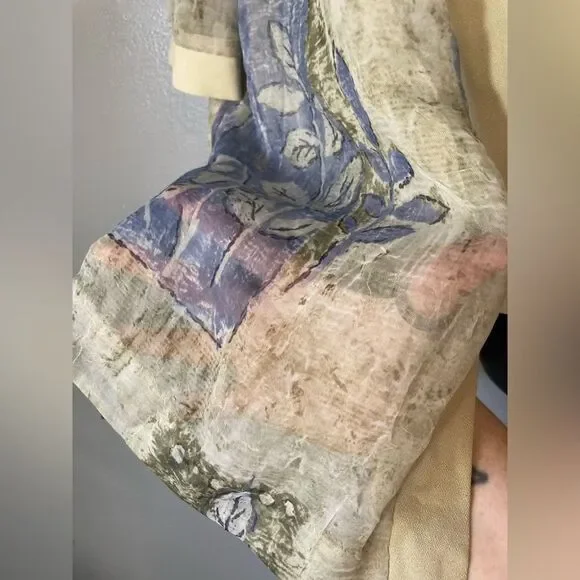 R&M Richards By Karen Kwong Sheer Jacket With Mock Tee - Picture 3 of 6